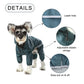 Ultralight Full covered hooded waterproof dog jacket - Blue