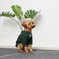 Embroidery Waffle T-Shirt - Green